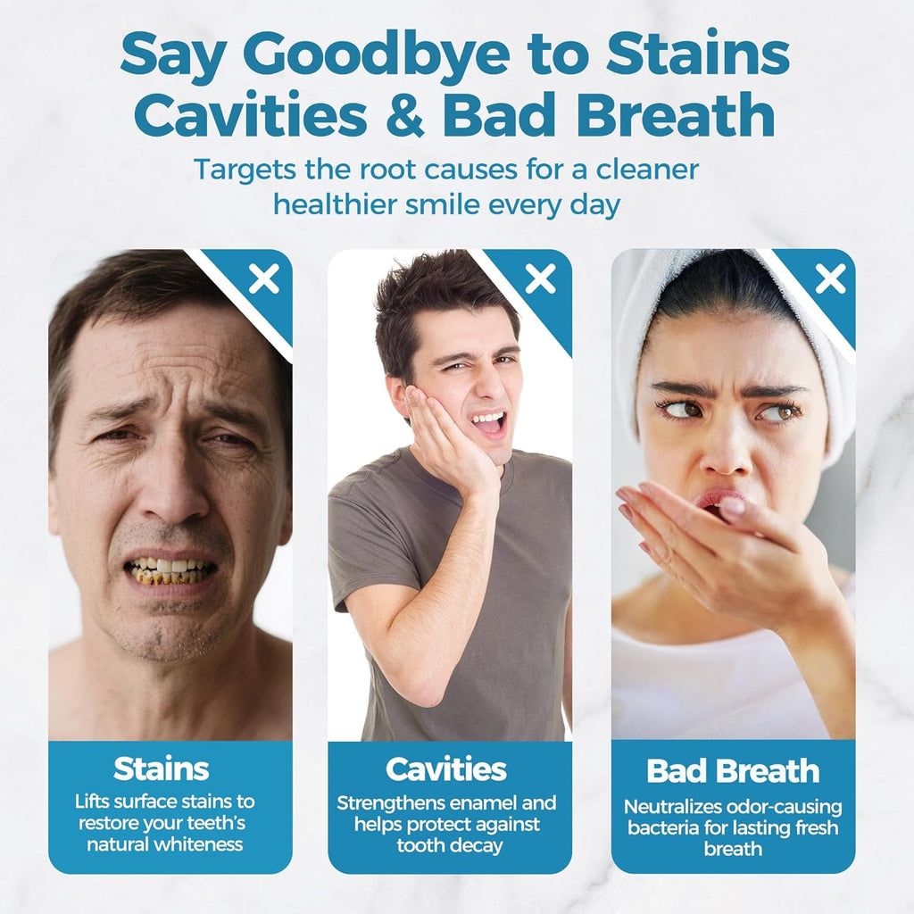 Hydroxyapatite Toothpaste 2-Pack, ICY Melon Mint Flavor, Enamel Protection Formula, Tooth Strengthening, Fresh Breath, Daily Use for Oral Health