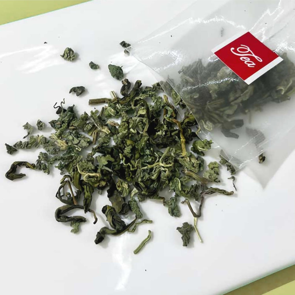 Peppermint Herbal Tea – 薄荷草本茶 – 3.7oz/105g (70 Pyramid Tea Bags), Non-GMO, Caffeine-Free, Refreshing Mint Flavor, Aids Digestion & Freshens Breath