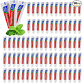 100 Tubes Extra Small Travel Size Toothpast Bulk,Mini 0.176 oz/5 Grams Small Disposable Toothpaste Mint Single Use Mini Bulk Toothpaste Travel Size for Hotel,Camping,Homeless,Charity,Guests