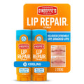 O'Keeffe's Lip Repair Lip Balm With Cooling Relief for Dry, Cracked Lips - Stick (Twin Pack) - Moisturizer for Extremely Cracked, Dry Lips