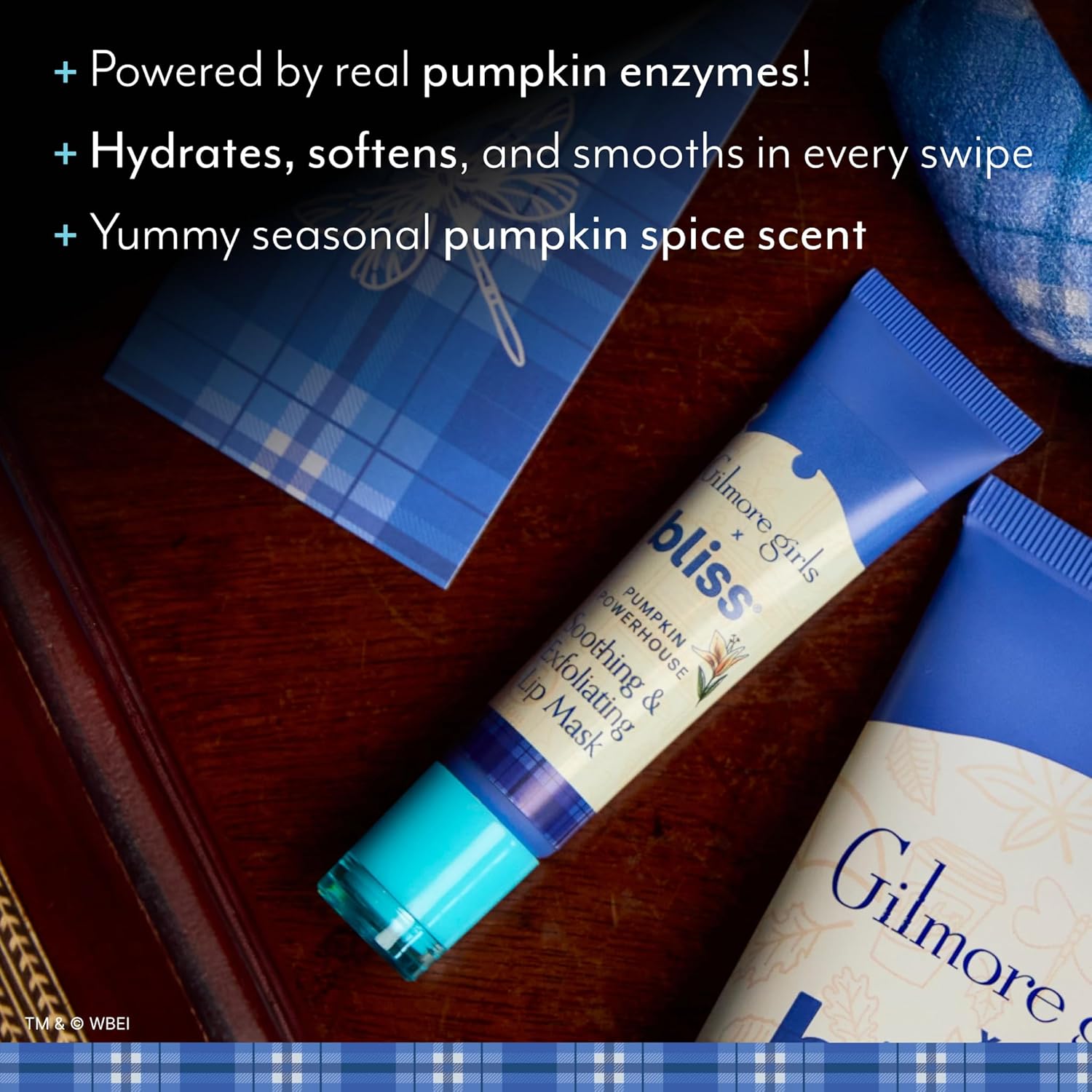 Gilmore Girls x Bliss Pumpkin Powerhouse Exfoliating & Soothing Lip Mask | Hydrating Overnight Lip Balm Mask for Dry Lips