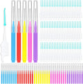 270Pcs Interdental Brush 6 Sizes Braces Brush Soft Bristles 360° Bendable Floss Heads Dental Brushes Between Teeth Gum Braces Cleaning Kit Oral Tooth Cleaning Tool