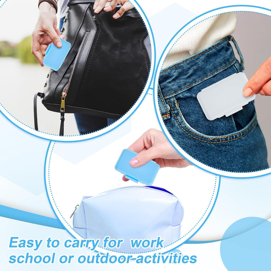 Tondiamo 40 Pack Clear Braces Wax for Teeth Dental Wearer Orthodontic Tooth Wax for Braces and Oral Appliances with Colorful Storage Case and Smell(Original, Mint)