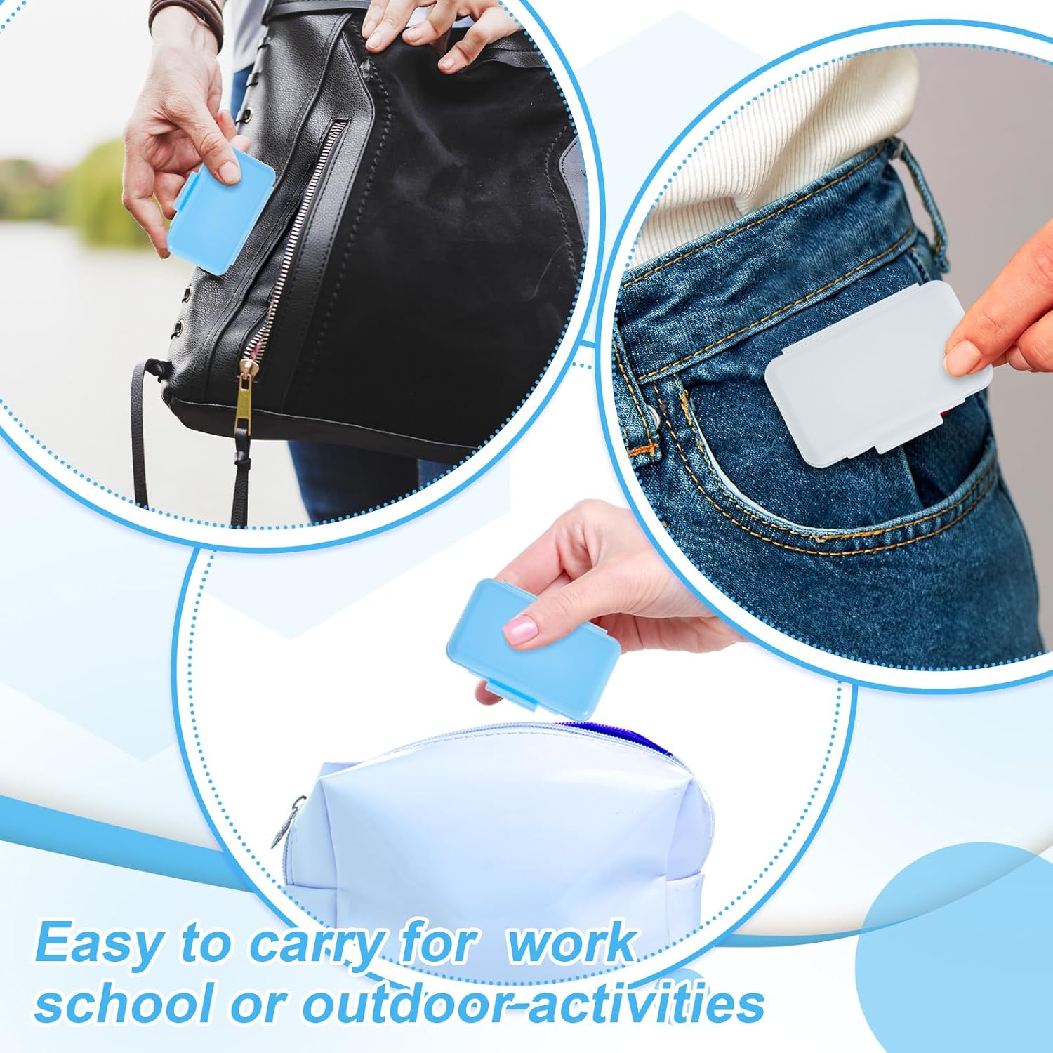 Tondiamo 40 Pack Clear Braces Wax for Teeth Dental Wearer Orthodontic Tooth Wax for Braces and Oral Appliances with Colorful Storage Case and Smell(Original, Mint)