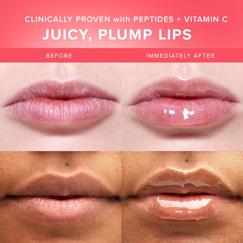 Farmacy Peptide Lip Smoothie - Hydrating Lip Balm with Vitamin C to Visibly Plump & Smooth Lines - Nourishing Treatment with a High-Gloss Finish - Apple (10g)