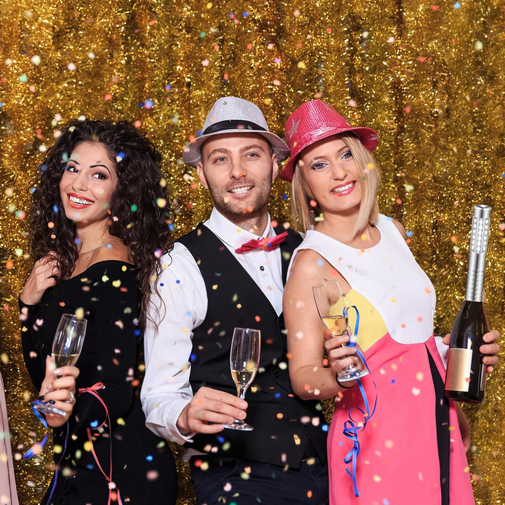 2 Pieces LED Strobe Baton Light Rechargeable Bottle Service Sparklers Stick Reusable Champagne Bottle Handheld LED for Club Stage Nightclub Party Concert Event Bar Outdoor - Silver