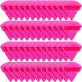 Suclain 48 Pcs Velour Triangle Powder Puff Soft Velour Makeup Puff for Face Powder Makeup Triangle Sponges for Wet and Dry Cosmetic Foundation Loose Mineral Body Tool (Pink)