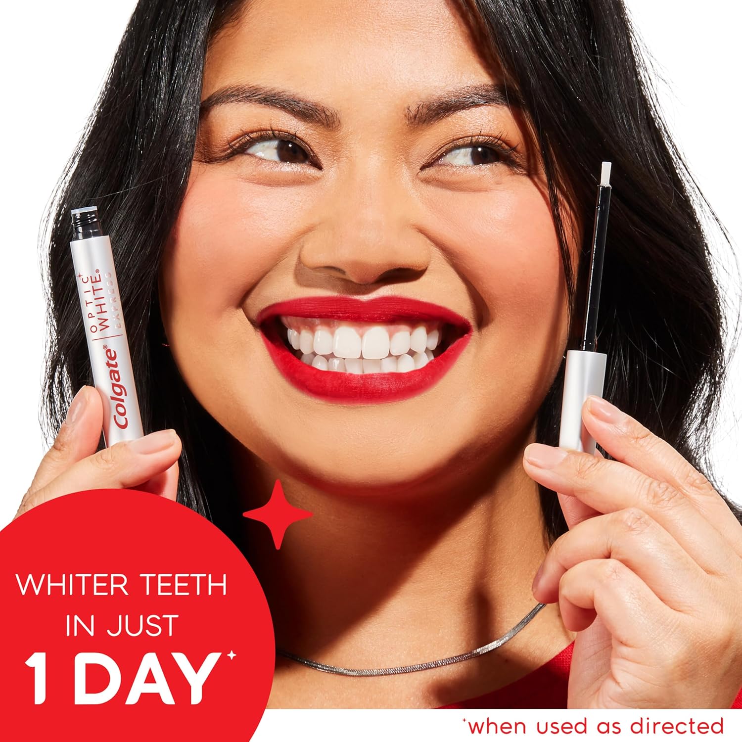 Colgate Optic White Express Teeth Whitening Pen, Enamel-Safe Tooth Whitening Applicator, Helps Whiten Teeth in As Little As 1 Day of Use, 7 Day Whitening Treatment, 0.08 fl oz