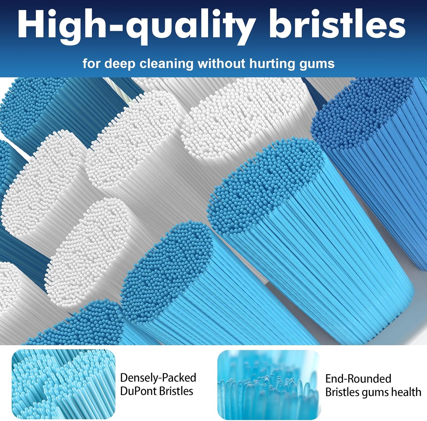Electric Toothbrush Replacement Heads for Philips Sonicare, Ofashu Brush Head Compatible with Phillips Optimal Gum Care Extra Soft Heads G2 C1 C2 4100 5100, White, 4 Packs for Sentive Gum