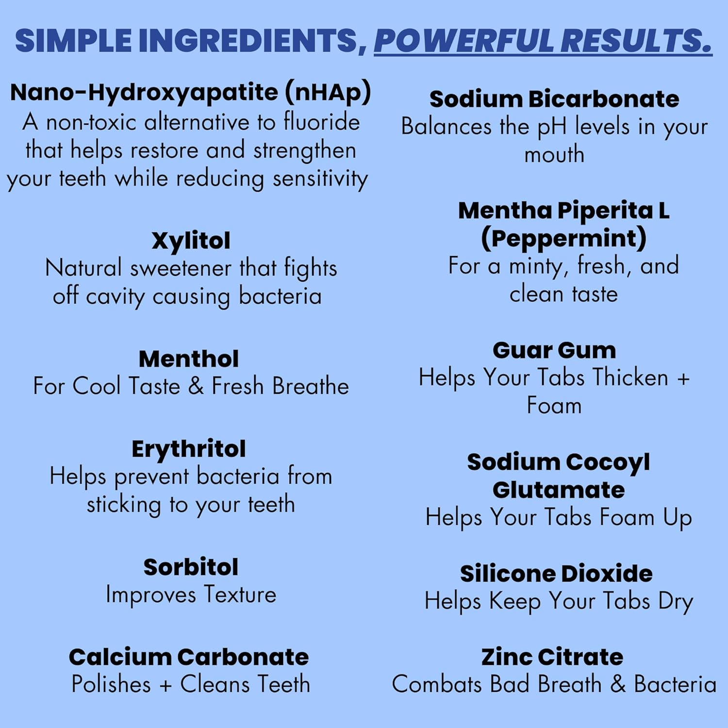 Vital Toothpaste Tabs with 7% Nano-Hydroxyapatite | Naturally Whitens + Remineralizes Teeth | Fluoride & Plastic Free | Combats Sensitivity | Travel & Eco Friendly | Fresh Mint | 62 Tablets (1 Month)