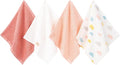 Baby Washcloths 4 Pack 100% Cotton Soft and Absorbent Terry Wash Cloths Wipes for Face Hand Body Burp Rag for Sensitive Skin Newborns Infants Toddlers 10" x 10"