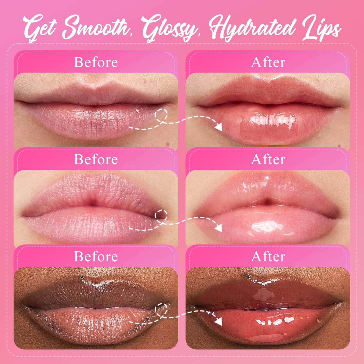 4 Pack Lip Mask Set, Hydrating Lip Mask Overnight - Berry, Grape, Mint, Vanilla Flavors, Lip Sleeping Mask Nourish Lip Balm with Vitamin C & Shea Butter | Dry Lips Care