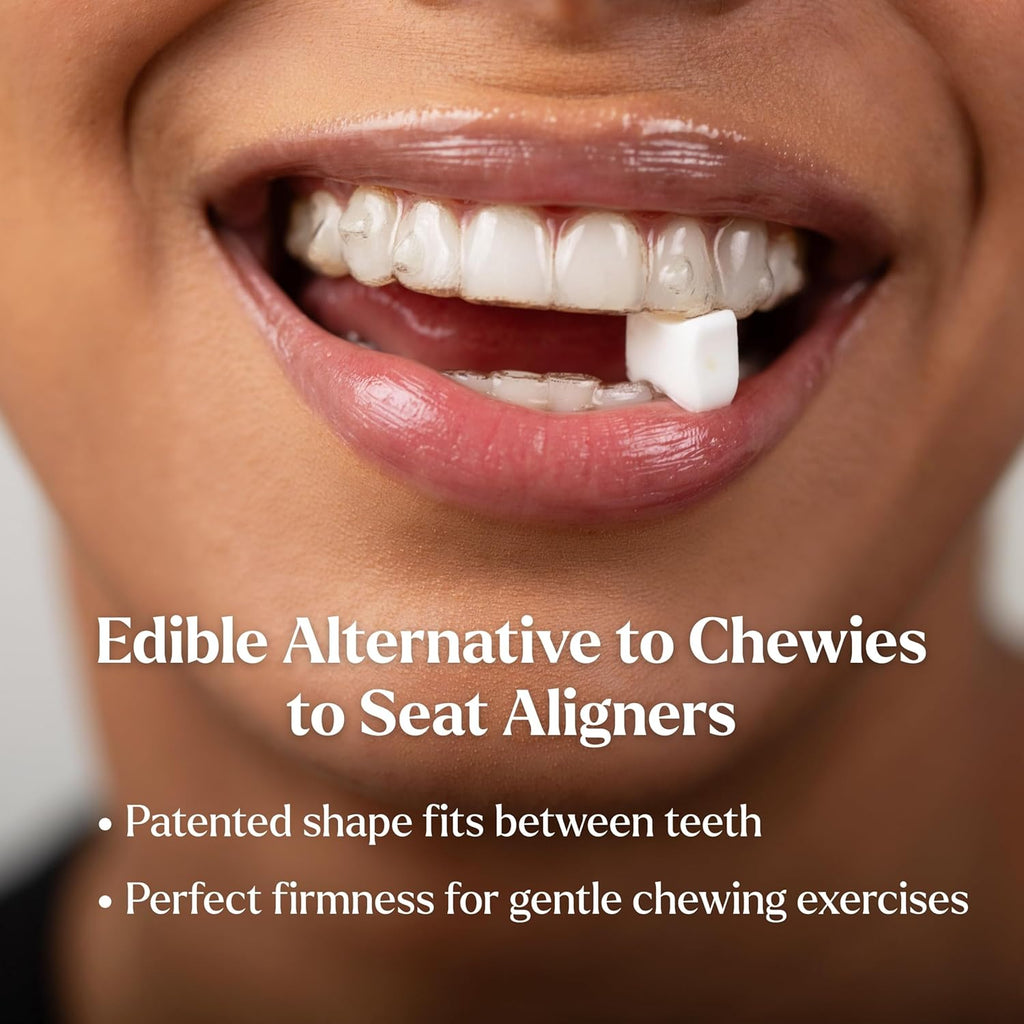 Movemints Clear Aligner Mints - Patented, Edible Alternative to Chewies - Freshen Breath and Improve Dry Mouth with Xylitol - Variety (7 Pack)