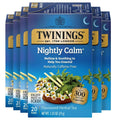 Twinings Nightly Calm Herbal Tea Individually Wrapped Bags, 20 Count (Pack of 6), Spearmint & Lemongrass, Naturally Caffeine-Free, Enjoy Hot or Iced, 120 Teabags