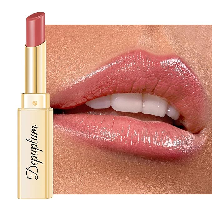Nude Pink Lipstick for Women Hydrate Cream Lipstick Moisture Lip Gloss Sheer-Medium Coverage Shine Tinted Lip Balm for Dry Lips, DM95 Nude Pink