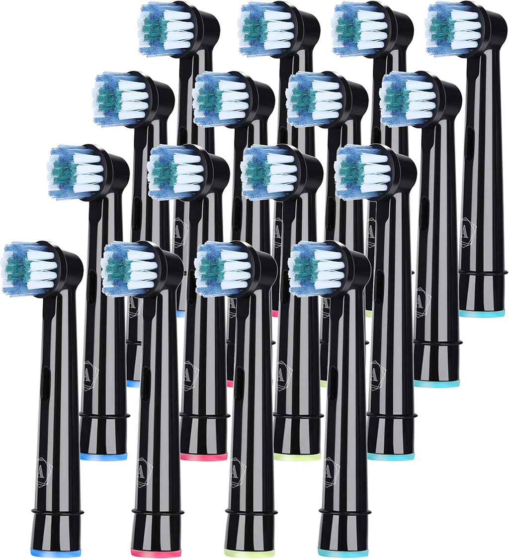 Toothbrush Head Compatible with Oral B - 16 Pack Aster Replacement Electric Professional Toothbrush Heads Deep and Precise Cleaning Brush Heads Toothbrush Heads Compatible with Oral B Braun