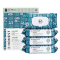 The Honest Company Clean Conscious Multi-Use Wipes Hypoallergenic and Unscented for Sensitive Baby Skin Over 99% Water Compostable Plant Based Balance Blues 288 Count