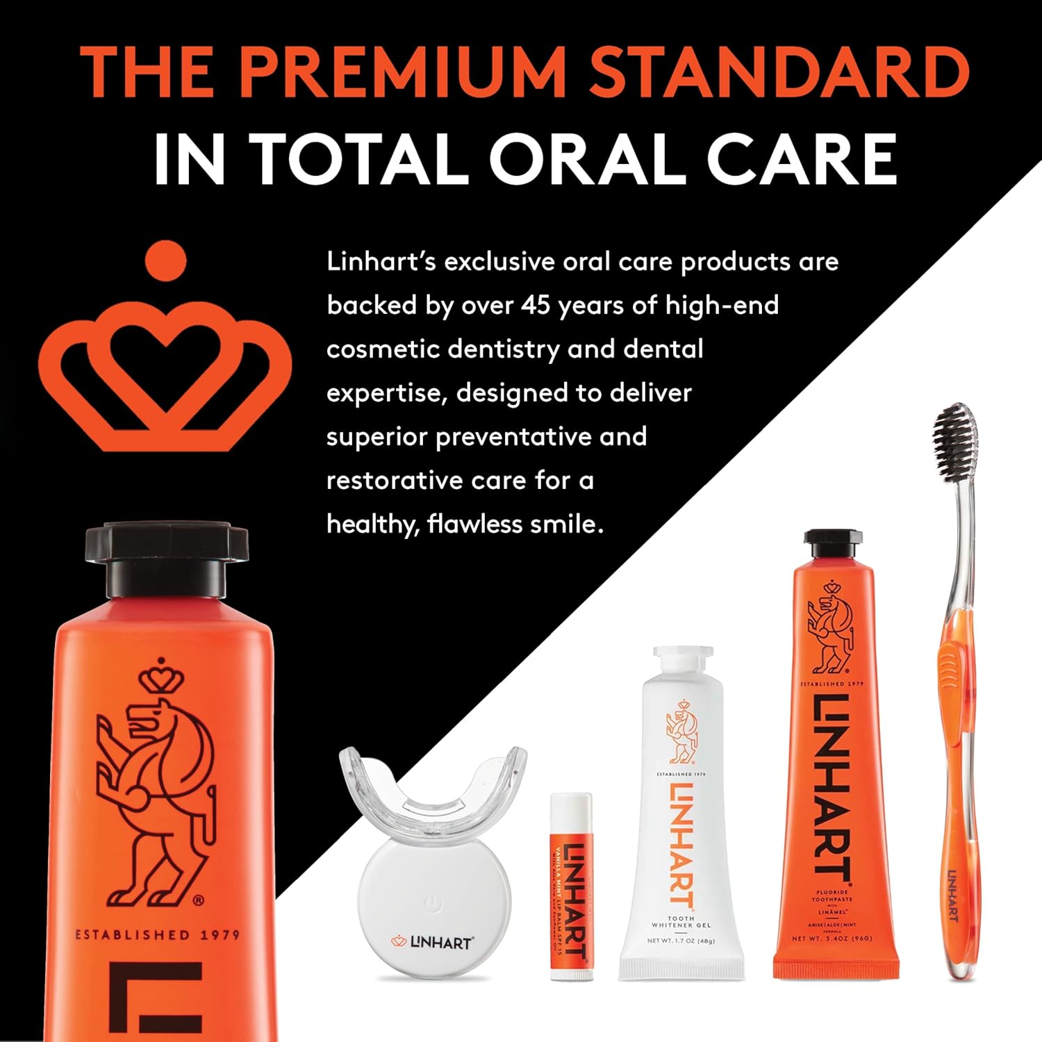 LINHART Whitening Toothpaste – Teeth Whitening, Enamel Strengthening Natural and Organic Toothpaste with Mint Flavor (3.5 oz)