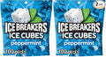 ICE BREAKERS Ice Cubes Peppermint Sugar Free Chewing Gum Pouch, 8.11 Oz (100 Pieces) (Pack of 2)