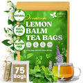 FreshDrinkUS, Lemon Balm Tea Bags | 75 Count |100% Pure Melissa officinalis – Naturally Calming Herbal Tea | Caffeine-Free, Premium Quality, Refreshing Flavor, Sustainably Sourced