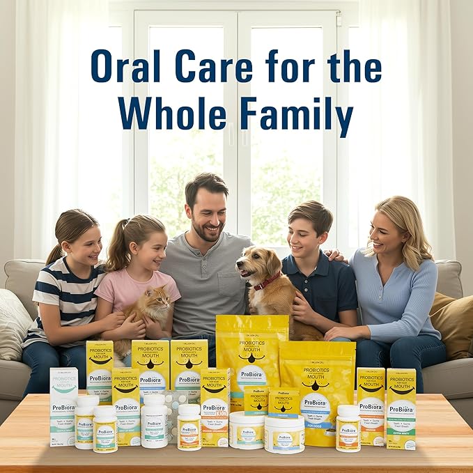 ProBiora Professional Strength Oral Probiotics for Teeth and Gums | Dental Probiotic for Oral Health | Bad Breath Treatment for Adults | Tooth Whitening | ProBiora3 Probiotic Blend | 90 Mint Tablets