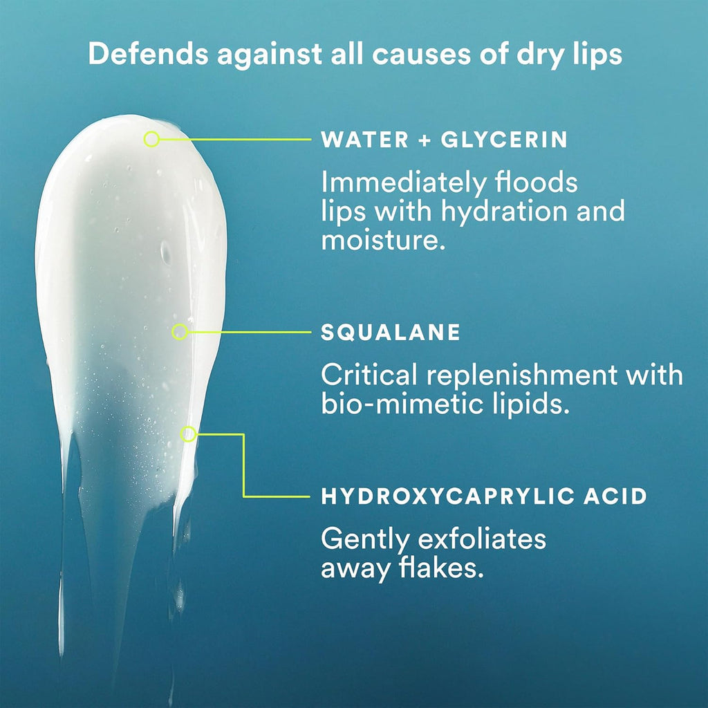 Experiment Softwear Smoothing Lip Treatment - 24hr Hydration with Squalane, Glycerin & Pomegranate Sterols - Intensive Moisture & Repair for Extra Dry, Flaky Lips - Vegan Lip Balm, .34 FL OZ