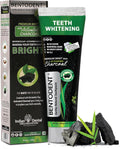 BENTODENT TOOTHPASTE Teeth Whitening Bentonite Clay & Activated Charcoal Toothpaste - Natural Teeth Whitening Toothpaste, No Fluoride & No SLS Vegan, 3.52 oz