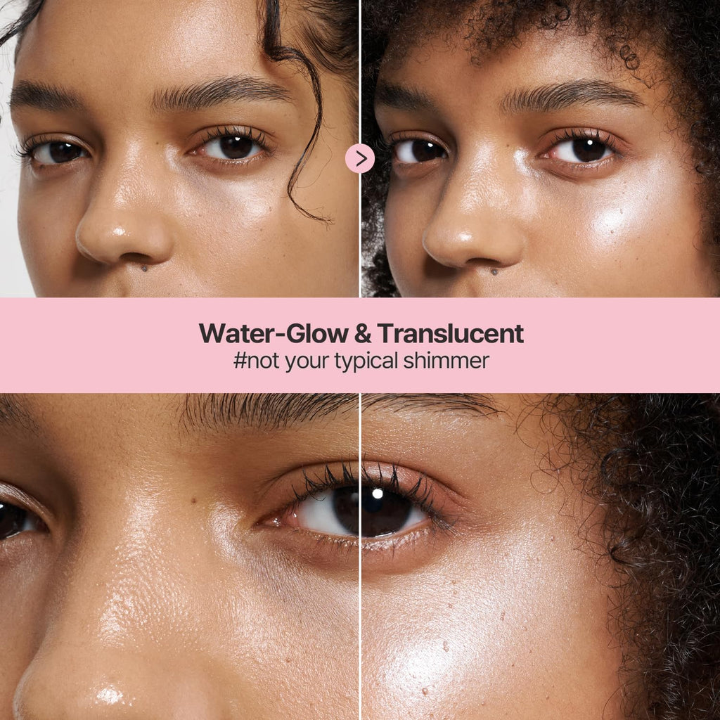 2aN Pure Glash Highlighter – Glass-Like Sheen Powder Highlighter for a Natural, Radiant Glow | Buildable, Long-Lasting, Lightweight Formula (LEMONGRASS, 0.8oz)