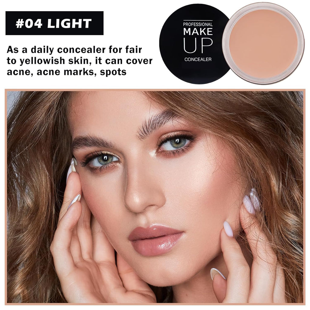 Under Eye Concealer for Dark Circles Color Corrector Pro Full Coverage Concealer de oieras Long-lasting Cover up Makeup -04 LIGHT