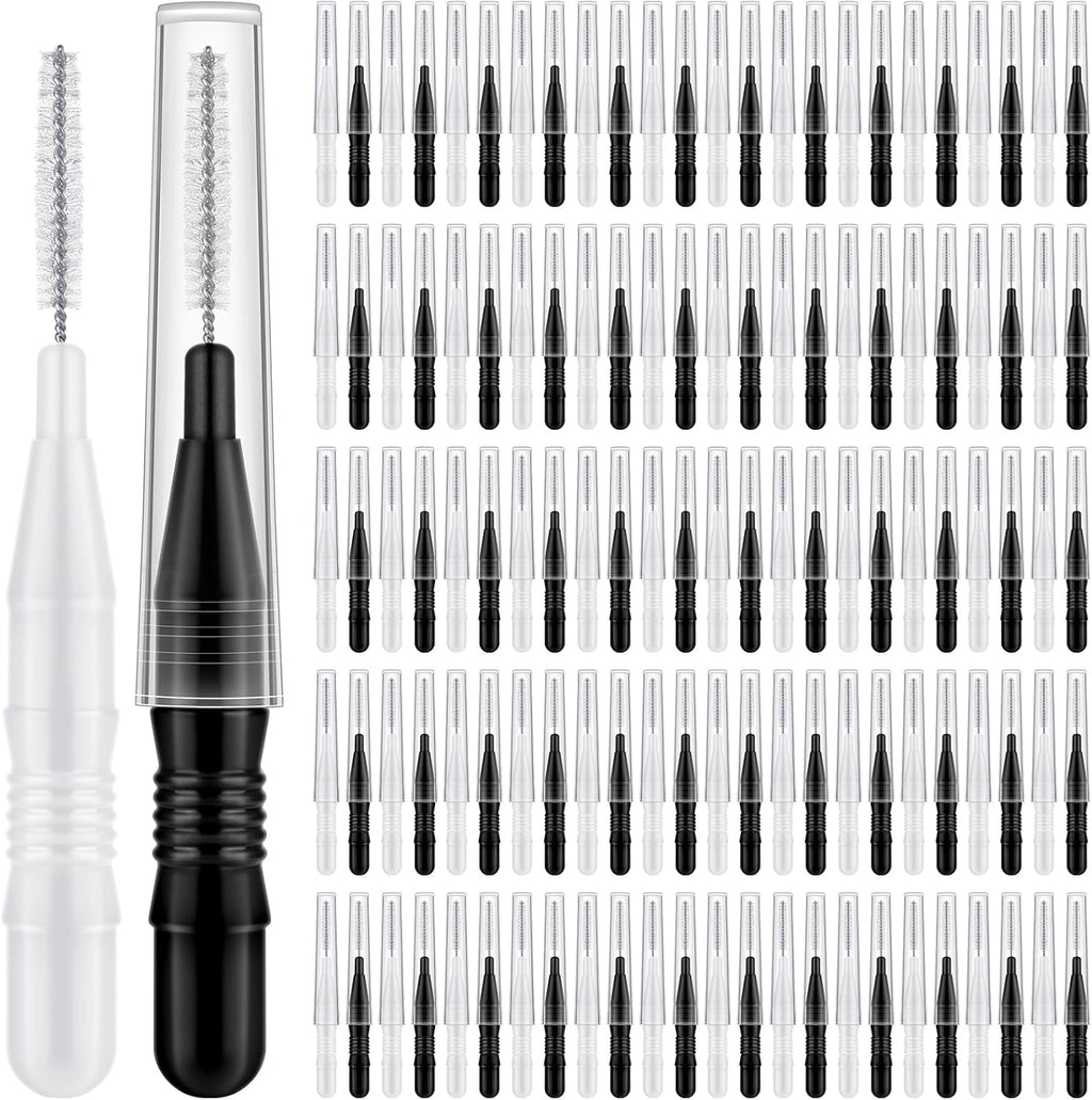 120 Pieces Interdental Brushes, Braces Brush Cleaner Orthodontic Flossers with Soft Bristles 360° Bendable Toothpicks Floss Picks for Braces Kit for Teeth Cleaning Tools