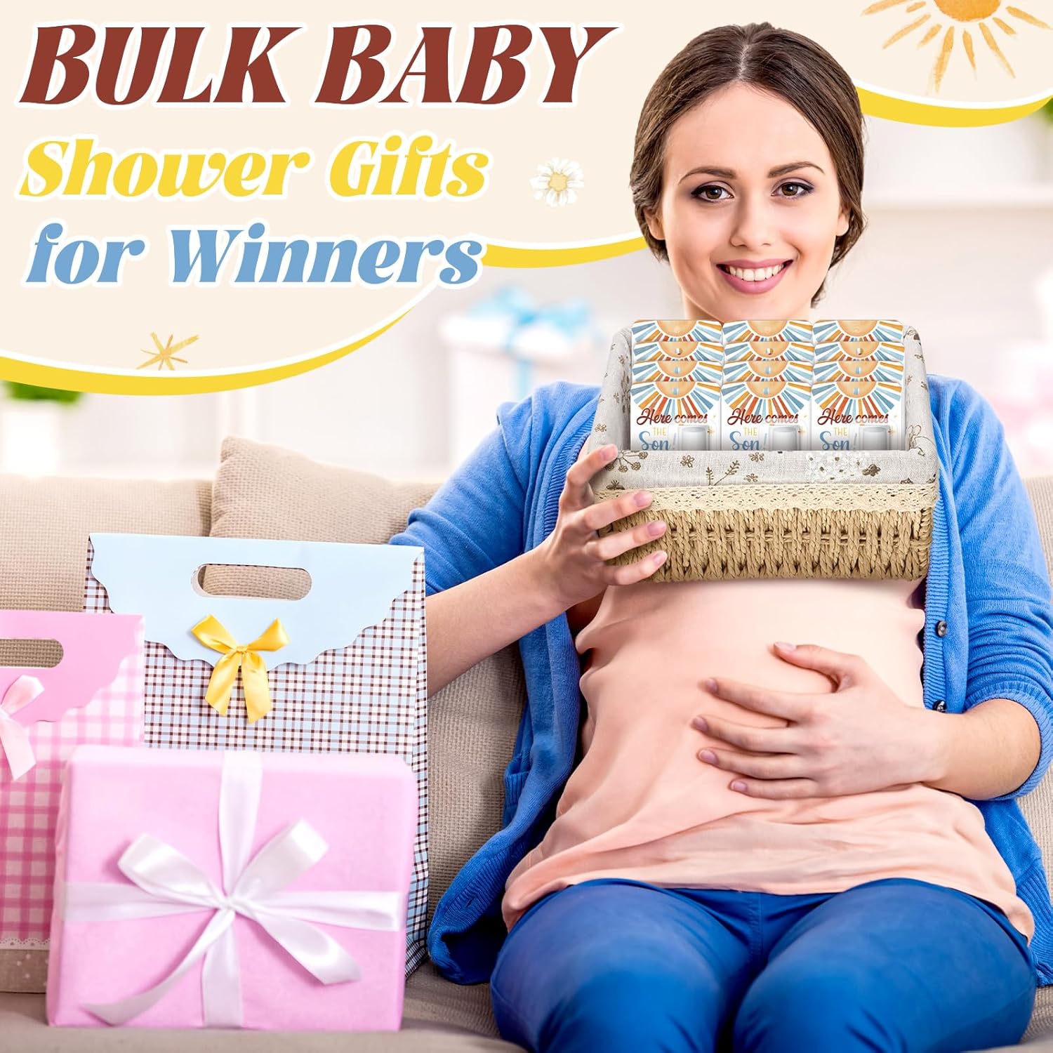 30 Pack Here Comes the Son Baby Shower Favors Games Prizes Party Gifts Bulk Sunshine Lip Balms for Winners Adults Guests Gender Reveal Favors Decorations Baby Shower Souvenirs Gift Bags Stuffers