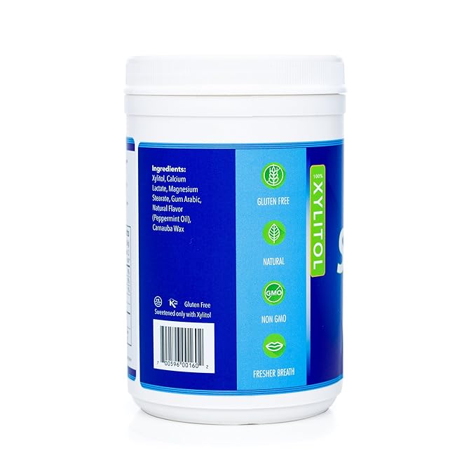 Spry Xylitol Peppermint Sugar Free Candy - Promote Oral Health, Increase Saliva Production, Stop Bad Breath, Non-GMO, Gluten-Free, 1200 Count (Pack of 1)