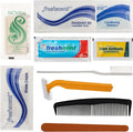Moda West 96 Kits - Bulk Case of Wholesale Deluxe 11 Piece Toiletry Kit for Men, Women, Travel, Charity, Homeless Shelters, Shampoo, Toothpaste, Razor, Comb, Shaving Cream, Deodorant & More, 96 Packs