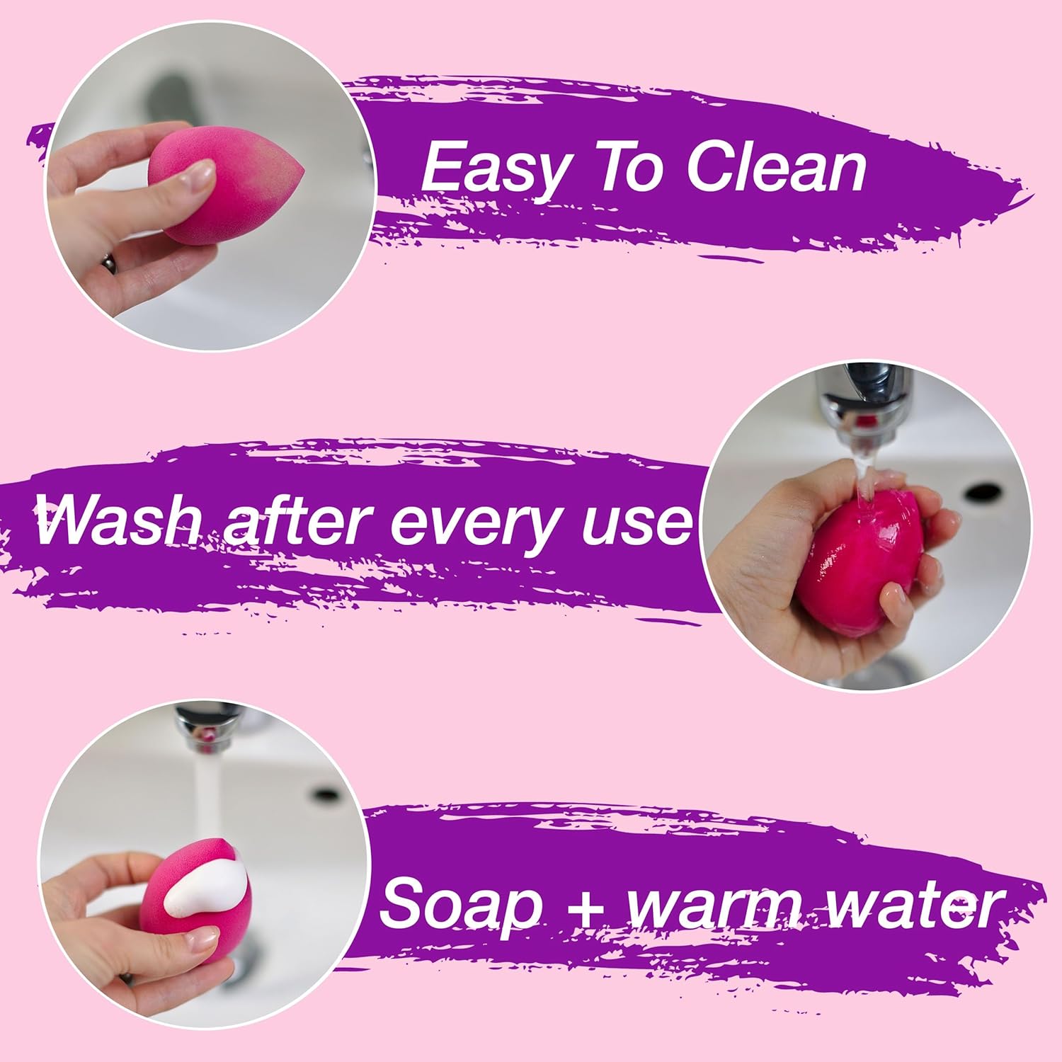 12pc Beauty Blenders Value Pack - Assorted Cosmetic Makeup Sponge Beauty Blender Set For Foundation, Blush, Concealer, Eyeshadow, Contour & Highlighter Pastel