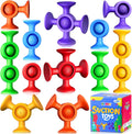 Toddler Stocking Stuffers for Kids - Suction Bath Toys Sensory Fidget Toys for Autism Fine Motor Skills Suction Cup Toys Bathtub Toys Window Airplane Travel Toys for Kids