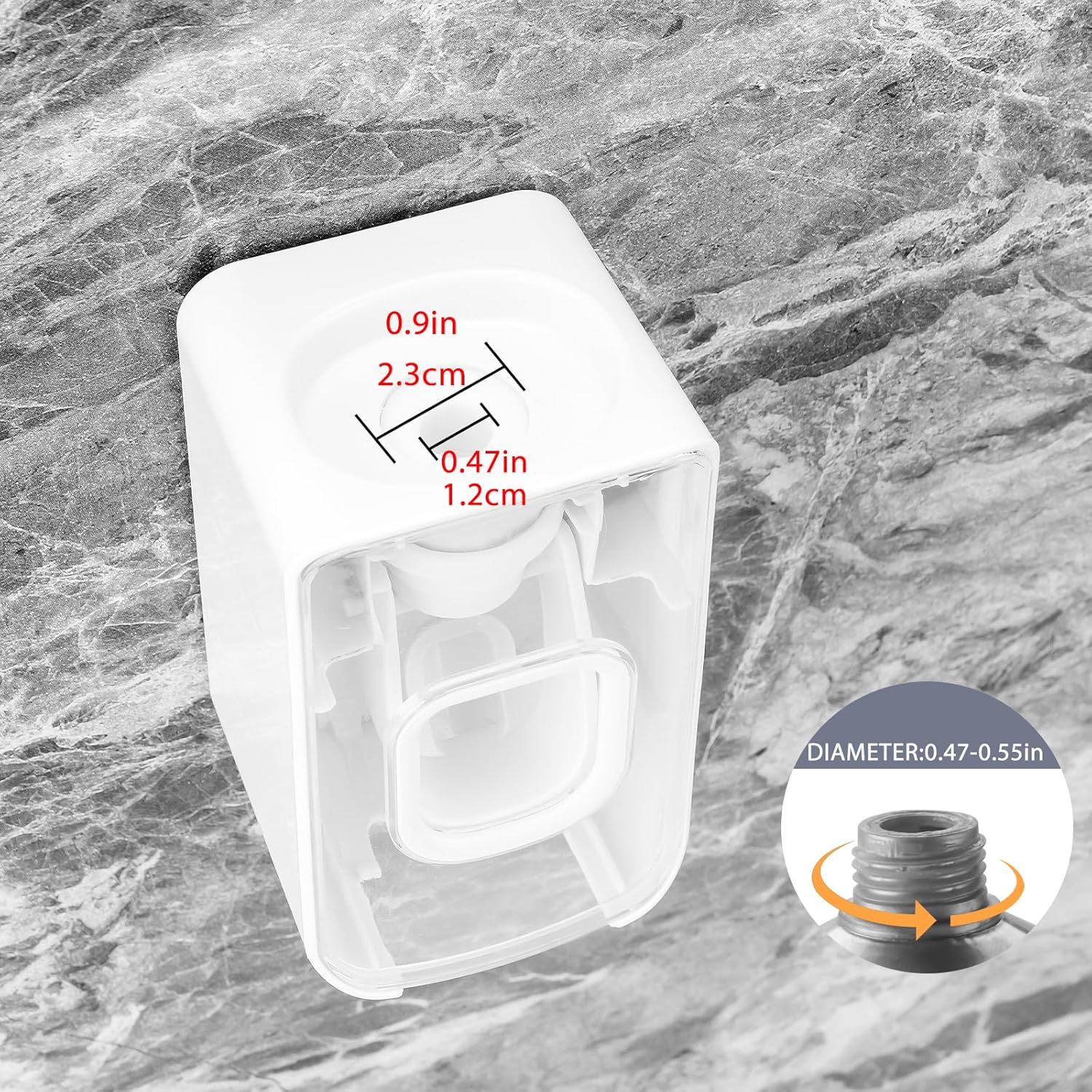 2 Slot Toothbrush Holder and Toothpaste Dispenser Wall Mounted, Automatic Toothpaste Squeezer, 2 in 1 Tooth Brush Toothpaste Organizer for Shower (Clear)