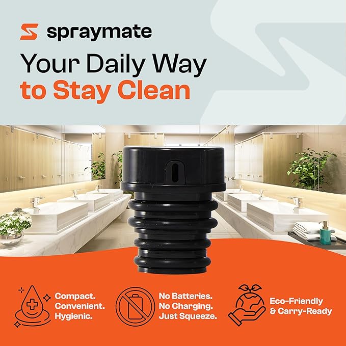 Portable Bidet for Women & Men - Travel Bidet for Camping, Toilet & Hiking | Compatible with Most Bottles | Ultralight 12g | USA Brand – Spray Mate MINI