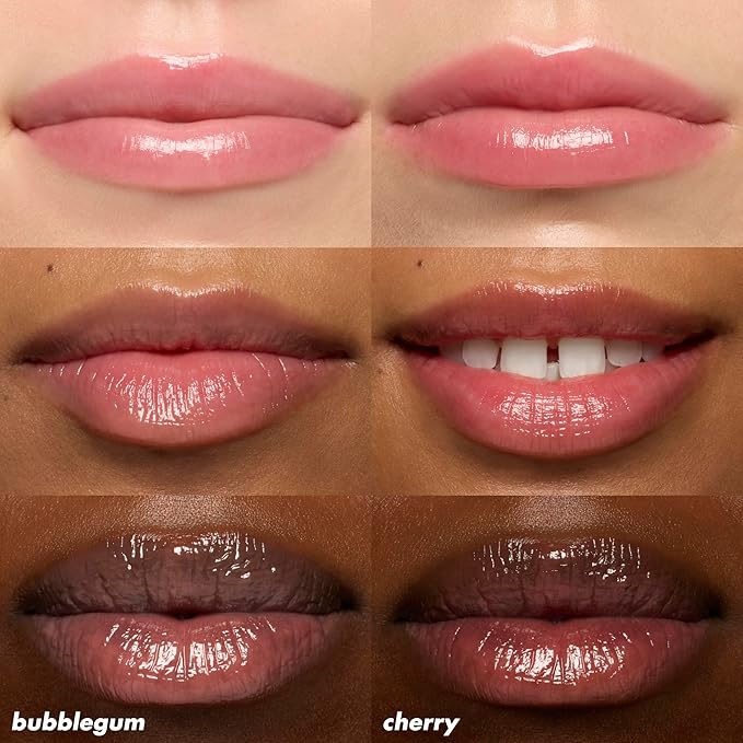 e.l.f. Squeeze Me More Lip Balm Duo, Moisturizing Balm For A Sheer Tint Of Color, Made With Hyaluronic Acid, Vegan & Cruelty-Free, Cherry & Bubblegum (Pack of 2)