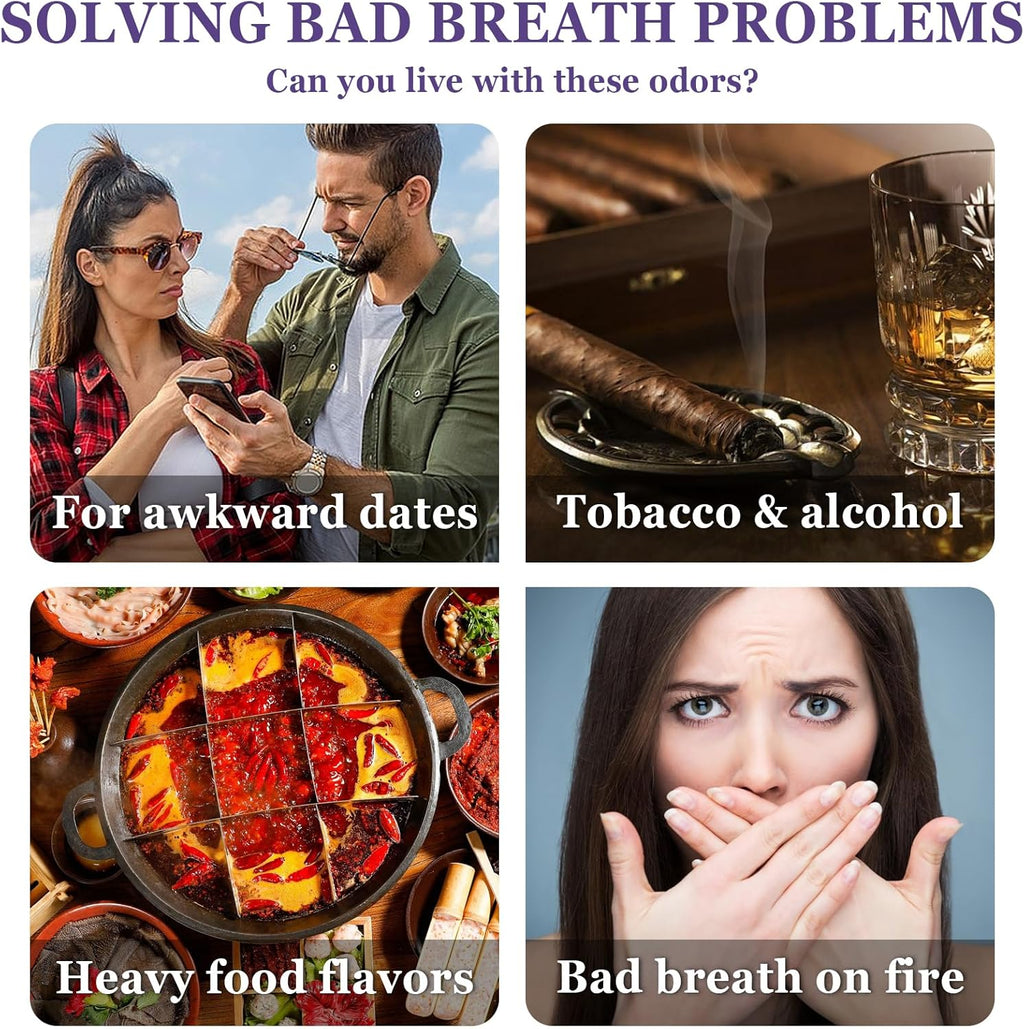 6PCS Oral Breath Spray, Fruit Flavor Mouth Spray Breath Freshener Oral Care, Portable Long Lasting Refreshing Mouth Spray