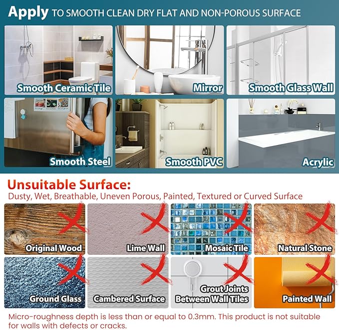 TAILI Patented Suction Cup Toothbrush Holder, Stainless Steel Anti-Puddling Shower Toothbrush Holder, No Drilling Removable Organizer for Bathroom Toothpaste, Razor, Kitchen and Office Items, Silver