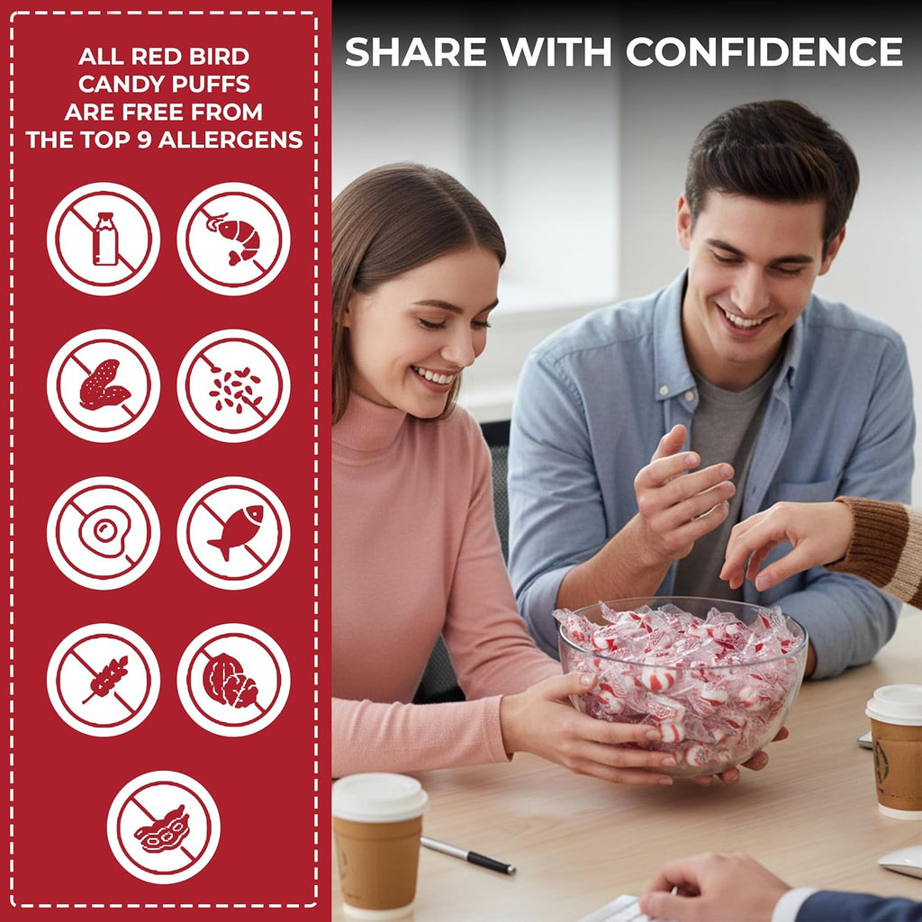 Red Bird Cinnamon Candy, Individually Wrapped, Gluten Free Breath Mints, 22 oz