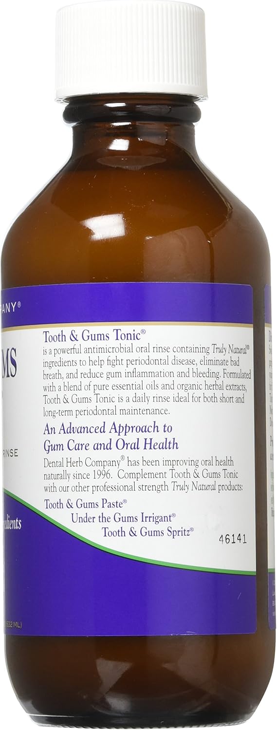 Soothe Gums & Freshen Breath Naturally | Herbal Oral Rinse with Essential Oils | Alcohol-Free, Fluoride-Free Mouthwash | Plant-Based Oral Care | Tooth & Gums Tonic by Dental Herb Company