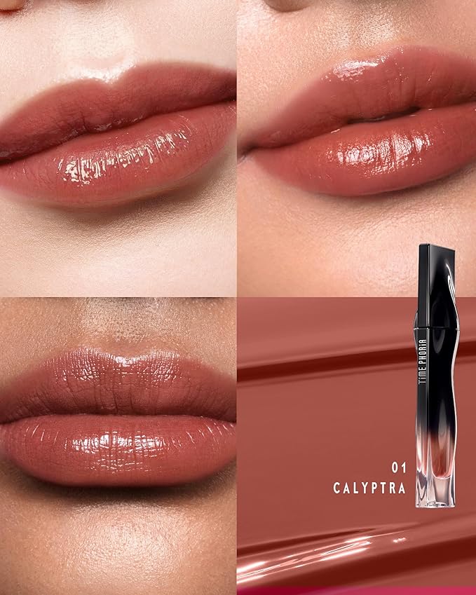 STELLAR DUST LIP STAIN- Waterproof and Transferproof Lip Tint For Women, Glossy Finish Lip Gloss, Lightweight High Coverage, Long Lasting, Stocking Stuffers For Teen Girls (01 CALYPTRA)