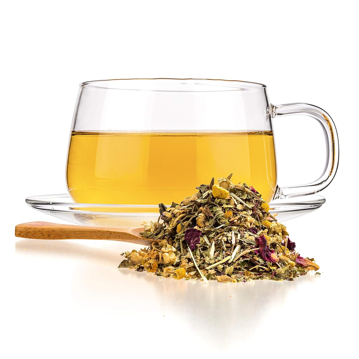 Tealyra - Bedtime - Chamomile - Spearmint - Hemp Leaves - Unique Relaxing Herbal Loose Leaf Tea - Sleep and Calm Tea - All Natural - 224g (8-ounce)