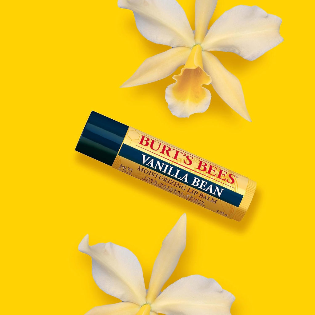 Burt's Bees You're the Balm Lip Balm Pack, With Beeswax, Wild Cherry, Watermelon and Vanilla Bean Flavors, With Responsibly Sourced Beeswax, Tint-Free, Natural Origin Lip Treatment, 4 Tubes, 0.15 oz.