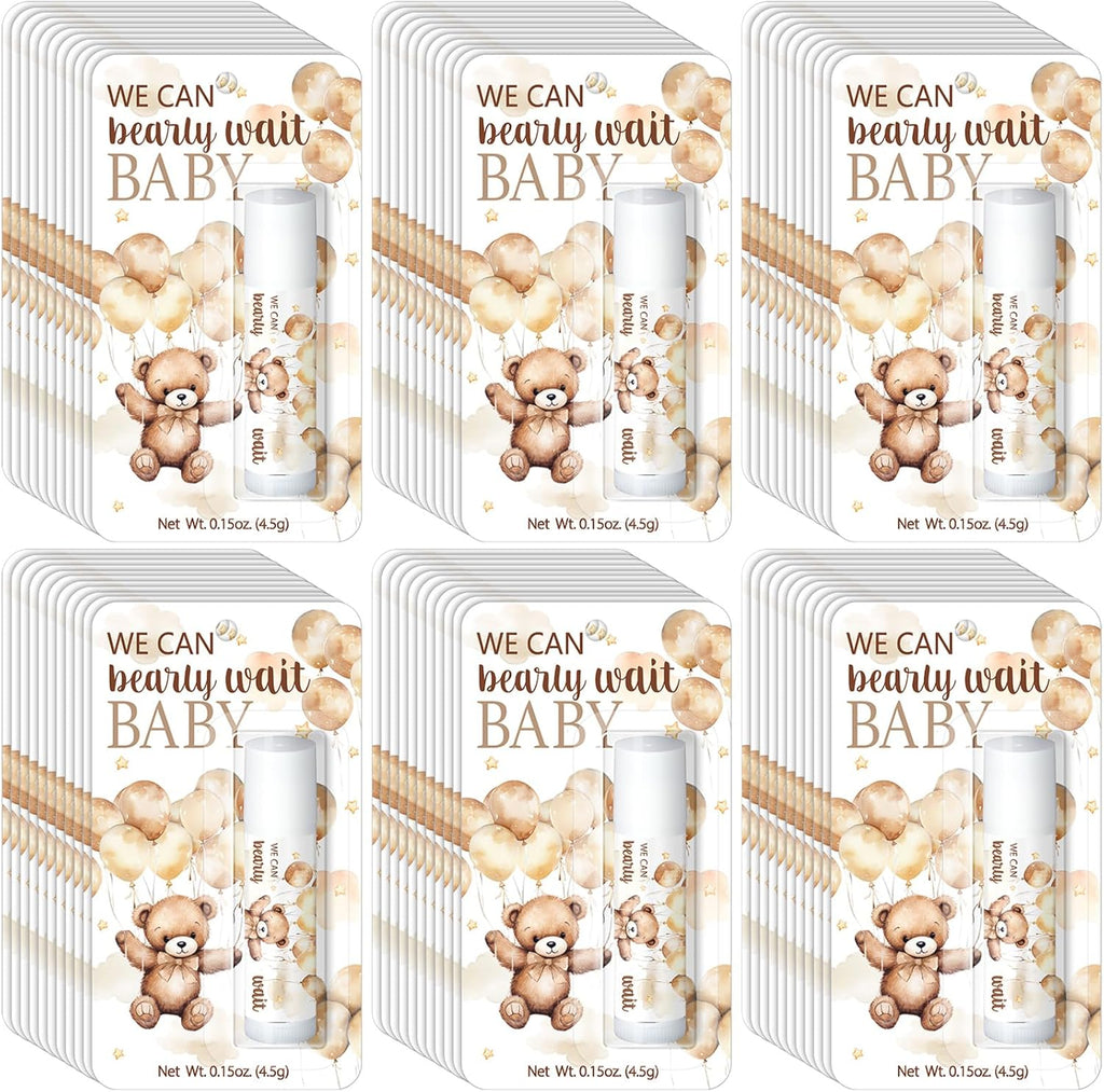 30 Pack We Can Bearly Wait Baby Shower Games Prizes Party Gifts Bulk Lip Balms Favors for Winners Adults Guests Gender Reveal Favors Decorations Baby Shower Souvenirs Gift Bags Stuffers