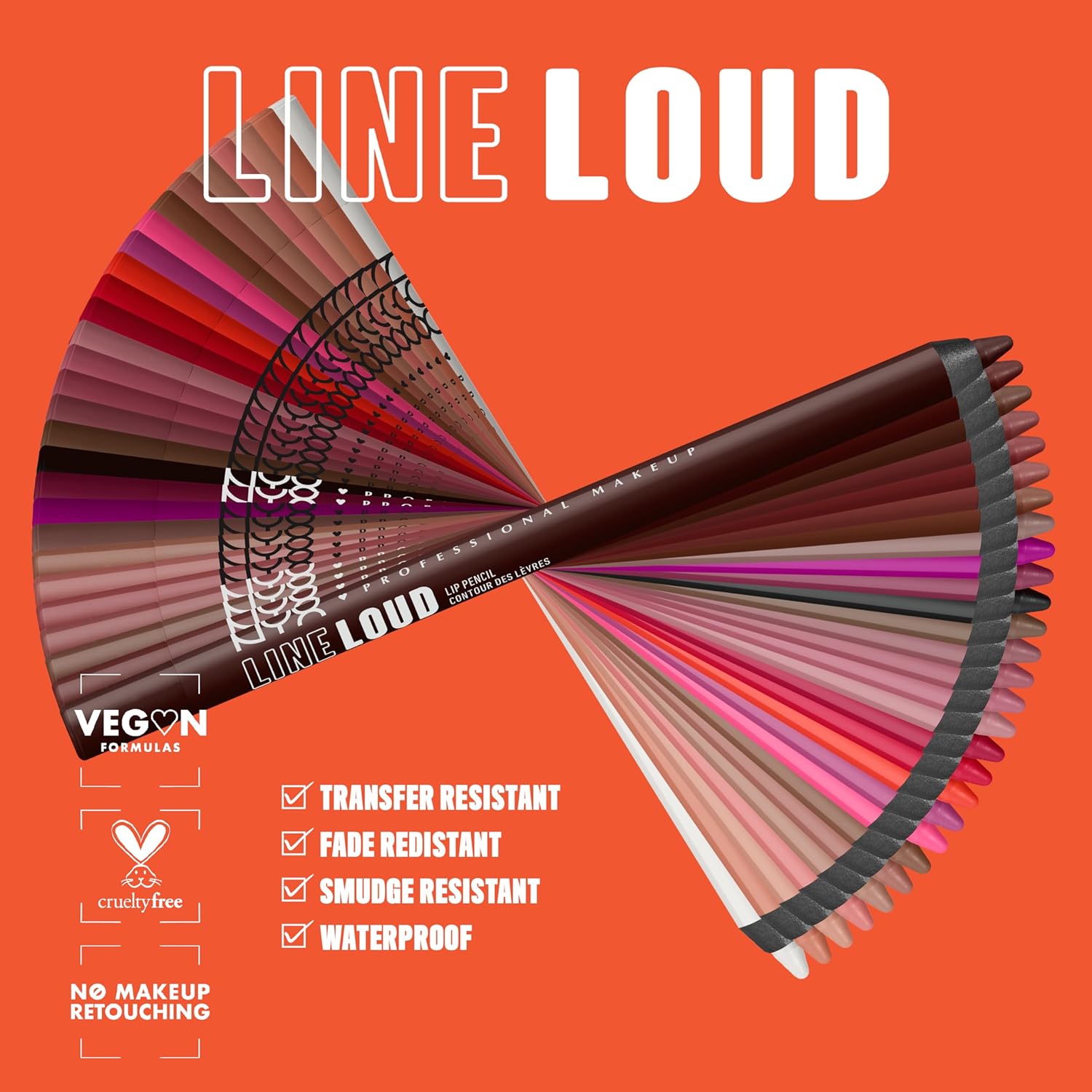 NYX PROFESSIONAL MAKEUP Line Loud Lip Liner, Longwear and Pigmented Lip Pencil with Jojoba Oil & Vitamin E - Sassy