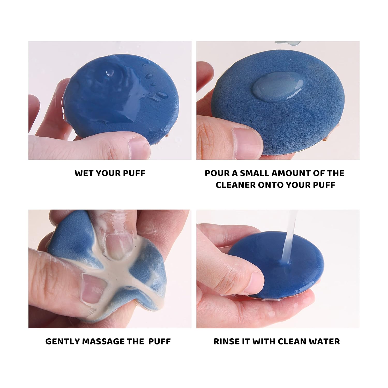 17.6 FL OZ Makeup Brush Cleaner for Brushes, Sponge and Puff,Deep Cleaning Washing Cleanser Shampoo