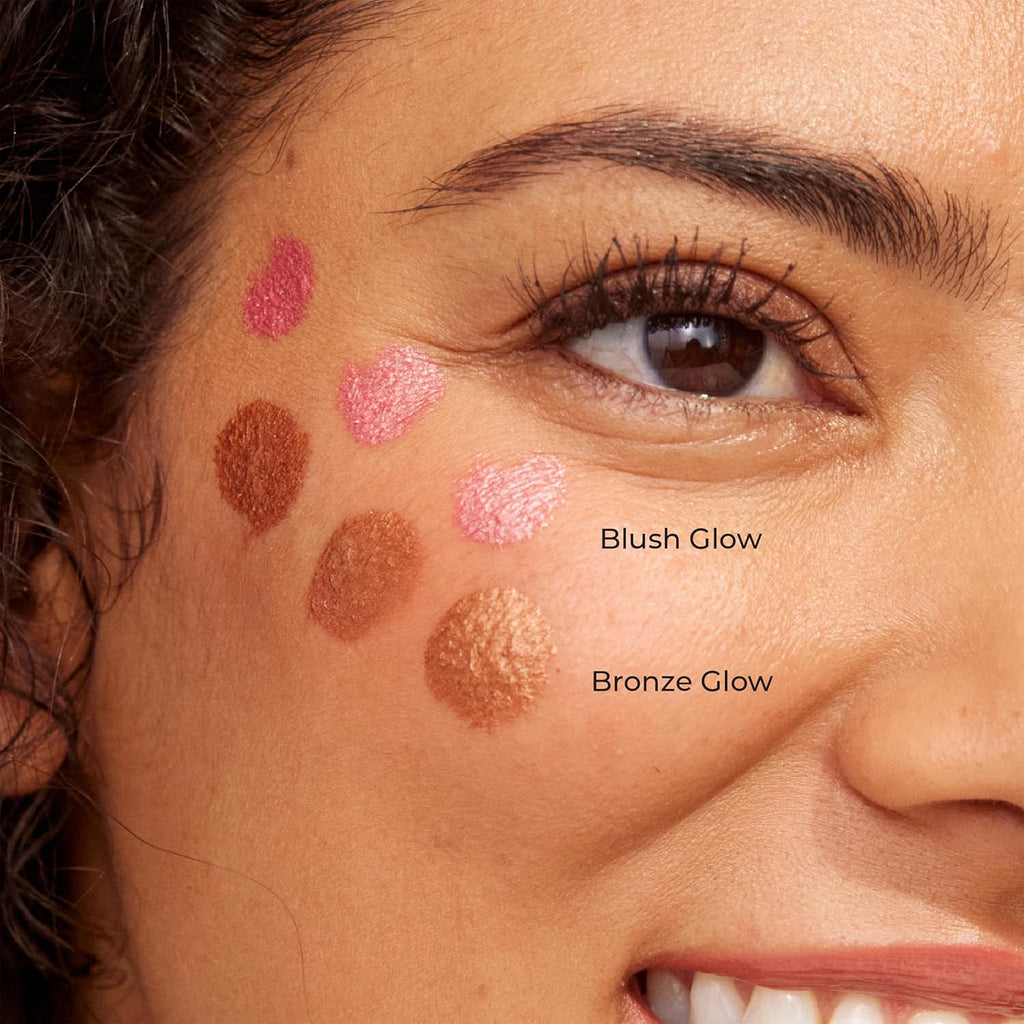 MCoBeauty - Highlight and Glow Beauty Wand - Buildable Liquid Highlighter - Bronze Shade - Liquid Cream with Cushion Applicator for Soft, Radiant Finish - Highlighters Makeup