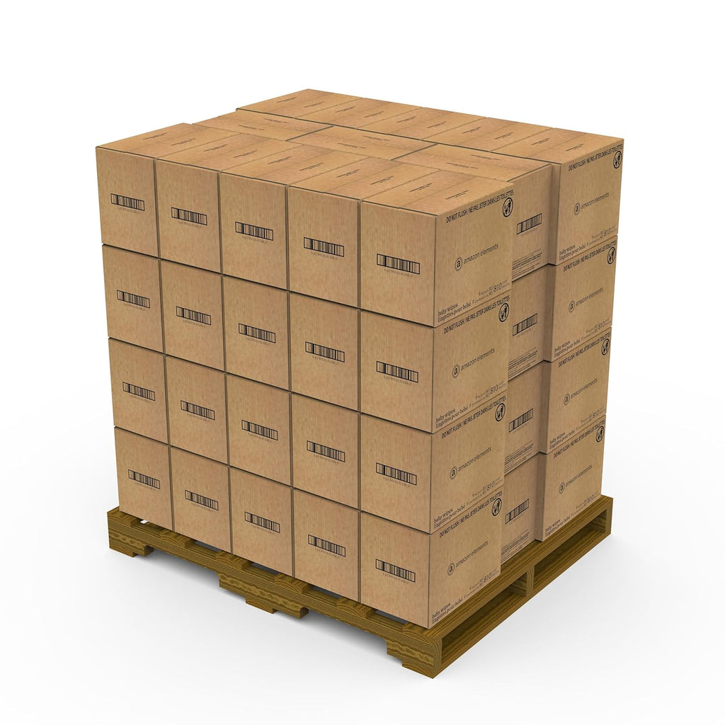 Amazon Elements Baby Wipes, Fragrance Free, Full Pallet, 42120 Count (468 Packs of 90)